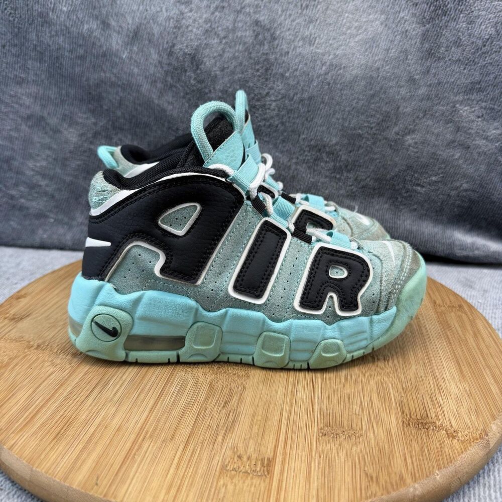 Nike Air More Uptempo Shoes Toddler Size 13.5C Blue Black Sneakers AA1554-403